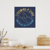 Surfen op het surfgebied van surfen op surfen op s poster (Keuken)