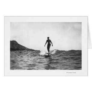 Surfen op Honolulu Hawaii Longboard Surfer