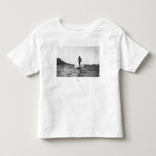 Surfen op Honolulu Hawaii Longboard Surfer Kinder Shirts