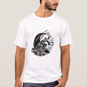 Surfen op Jezus  verhit T-shirt