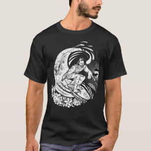 Surfen op Jezus  verhit T-shirt