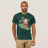 Surfen op kerstkerstShirt T-shirt (Voorkant volledig)