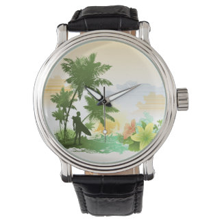 Surfen op opties voor 6 kijken en cijfers horloge