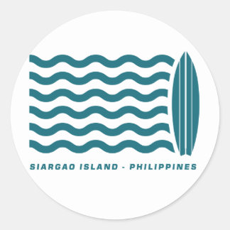 Surfen op Siargao Island Filipijnen Ronde Sticker