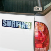 Surfen op Surf Water Sport Bumpersticker Artwork (Op Truck)