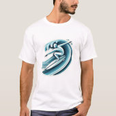 Surfen op T-shirt (Voorkant)