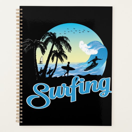 Surfen op Zee strand Planner (Voorkant)