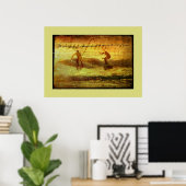 Surfen Poster (Thuiskantoor)