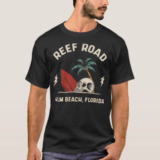  Surfen Reef Road Palm Beach Florida Retro T-shirt