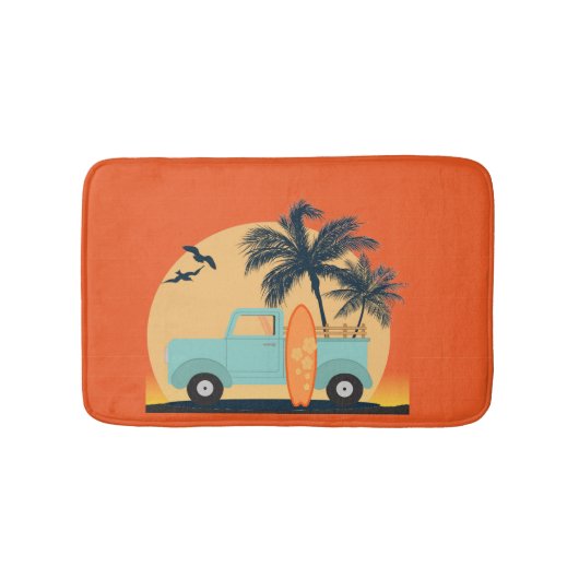 Surfen Retro Badmat (Voorkant)