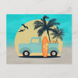 Surfen Retro Briefkaart