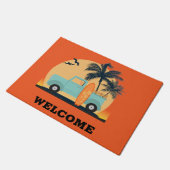 Surfen Retro deur mat (Schuin)
