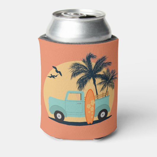 Surfen Retro Koelbox Blikjeskoeler (Blikje Achterkant)