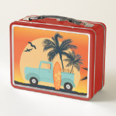 Surfen Retro Lunch Box (Achterkant)