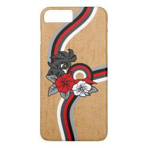 Surfen Safari Faux Wood Hawaiian Surfboard iPhone 8 Plus / 7 Plus Hoesje