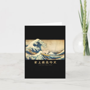 Surfen Samoyed Kanagawa Wave Japanse Hond Grappig  Kaart