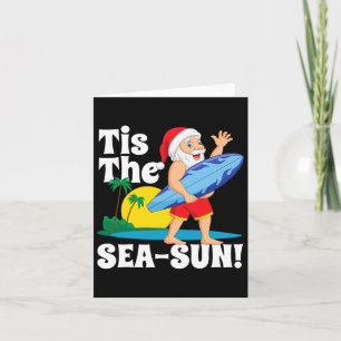 Surfen Santa Tis Het Zee-zon kerst in juli Su Kaart