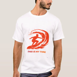Surfen Silhouet Actie Lifestyle Design T-shirt