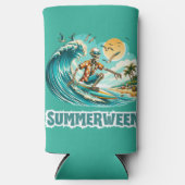 Surfen Skeleton Zomer Tussen Strand Vibes (Voorkant)