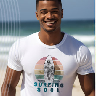Surfen Soul Retro Surfer ontwerp T-shirt