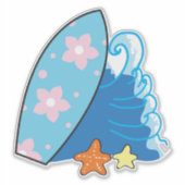 Surfen Sticker (Voorkant)