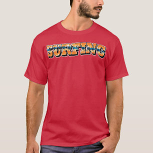 Surfen Strand Zomer Typografie T-shirt
