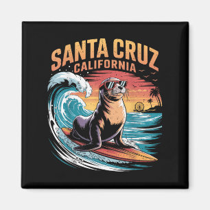 Surfen Surfen 70s 80s Santa Cruz California Retro Magneet