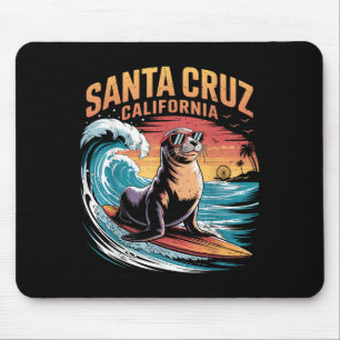 Surfen Surfen 70s 80s Santa Cruz California Retro Muismat