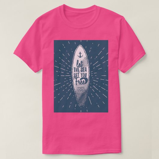  surfen t-shirt (Design voorkant)