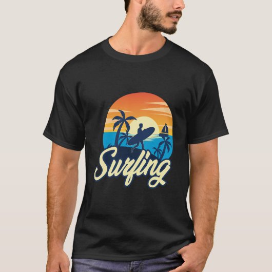 Surfen T-shirt (Voorkant)