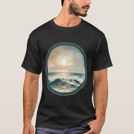 Surfen...The Waves â€ ontwerp 29 T-shirt (Voorkant)