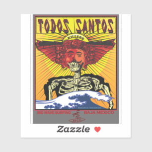 SURFEN TOTOS SANTOS BAJA CALIFORNIA MEXICO STICKER