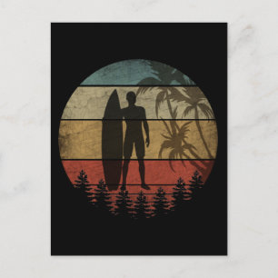 SURFEN VINTAGE BRIEFKAART