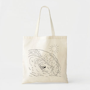 Surfen Volwassen Kleuren Canvas tas