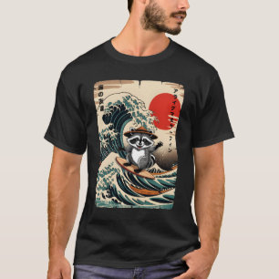 Surfen Wasbeer Kawaii Anime Grote Golf Surfen Ja T-shirt