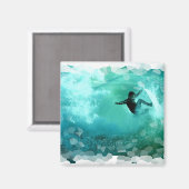 Surfen Wipeout Magnet Magneet (Voorkant / Achterkant)
