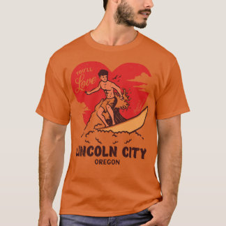  Surfen Youll Love Lincoln City Oregon Ret T-shirt