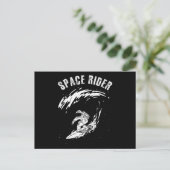 Surfende astronaut Space Rider Briefkaart (Staand voorkant)