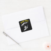 Surfende astronaut Space Rider Vierkante Sticker (Envelop)