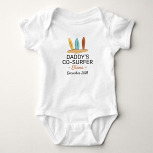 Surfende baby shower Daddy's mede surfer - Surfen Romper