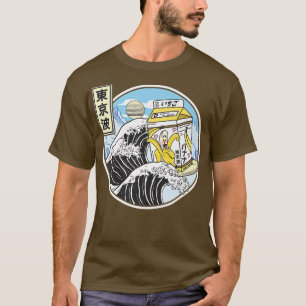 Surfende Banana Milk Carton Kanagawa Wave Japan Ka T-shirt