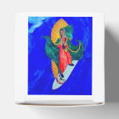 surfende blauwe golflengte bedankdoosjes (Bovenkant)