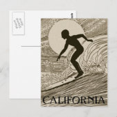 Surfende Briefkaart (Voorkant / Achterkant)