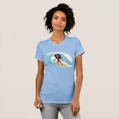 Surfende cartoon T-shirt (Voorkant volledig)