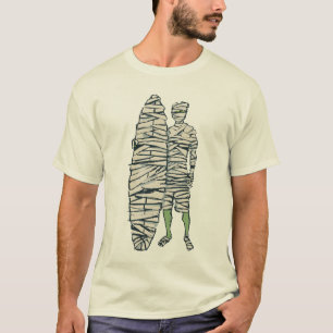 Surfende Halloween Mummy T-shirt