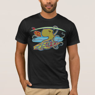 Surfende Halloween Octopus T-shirt