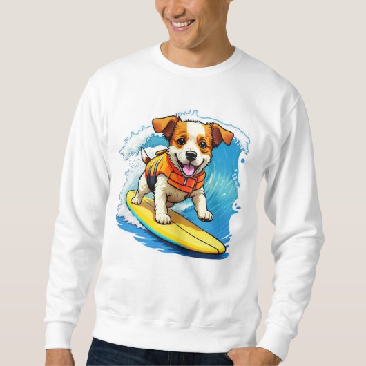 Surfende Hond Trui (Voorkant)