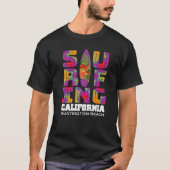 Surfende Huntington Beach California Surf Cali Bea T-shirt (Voorkant)