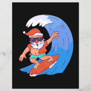 Surfende kerstman
