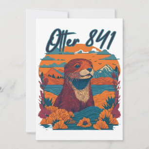 Surfende Otter 841 Otter Mijn Weg Californische Ze Kaart